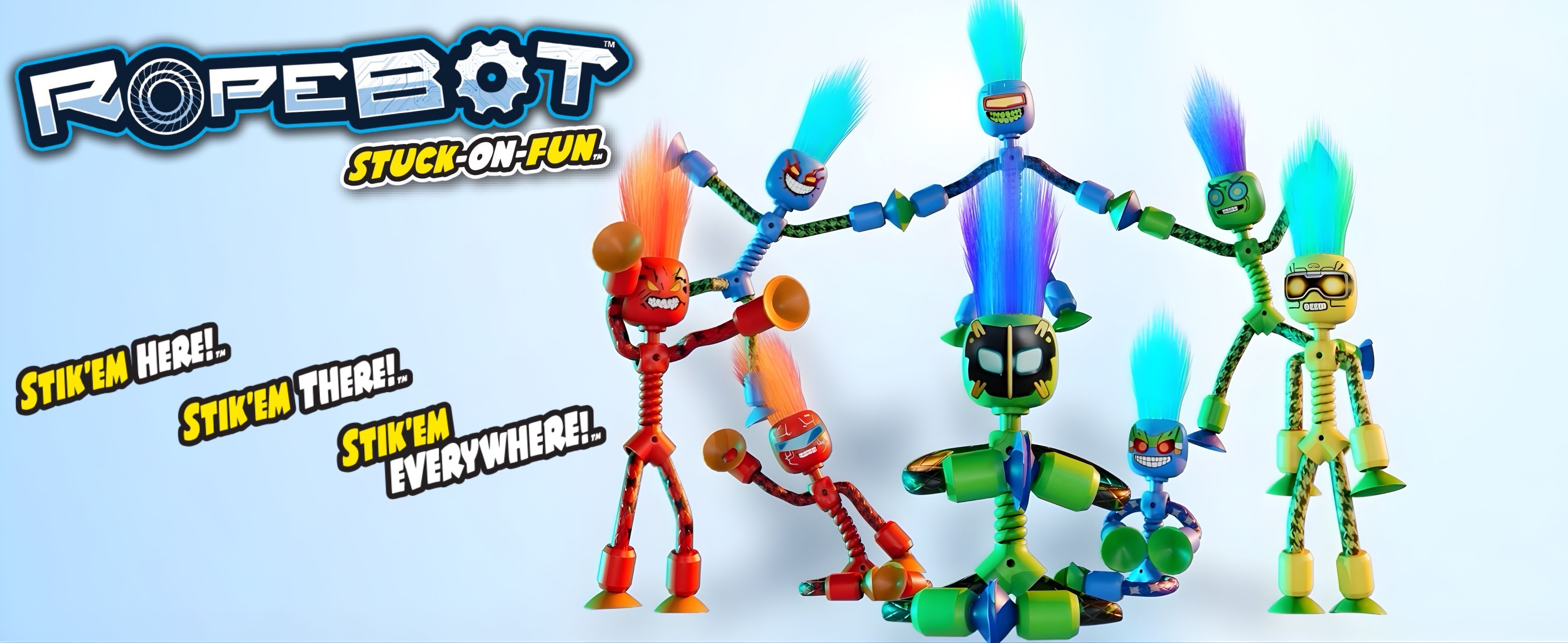 Amazon.com: Zing RopeBot Suction Toy – Robot Action Figure with